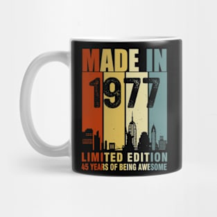 Made In 1977 Limited Edition 45 Years Of Being Awesome Mug